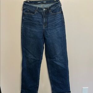 Old Navy Blue High Waisted Wide Leg Jeans